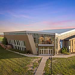 campus at sunset