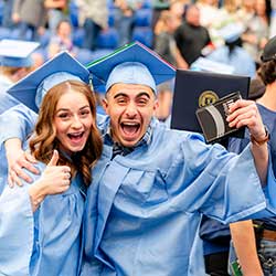 students graduating 